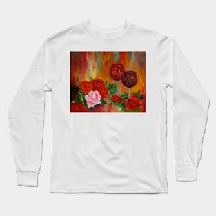 Wine For Two Long Sleeve T-Shirt